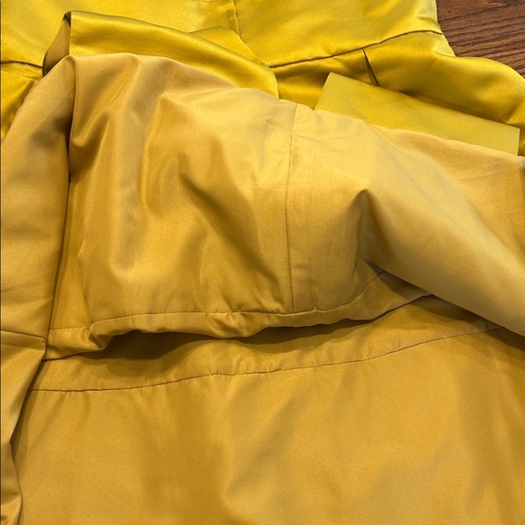 Bari Jay Mini Formal Strapless Dress Homecoming Prom Winter Dress Holiday Gold - Picture 3 of 8